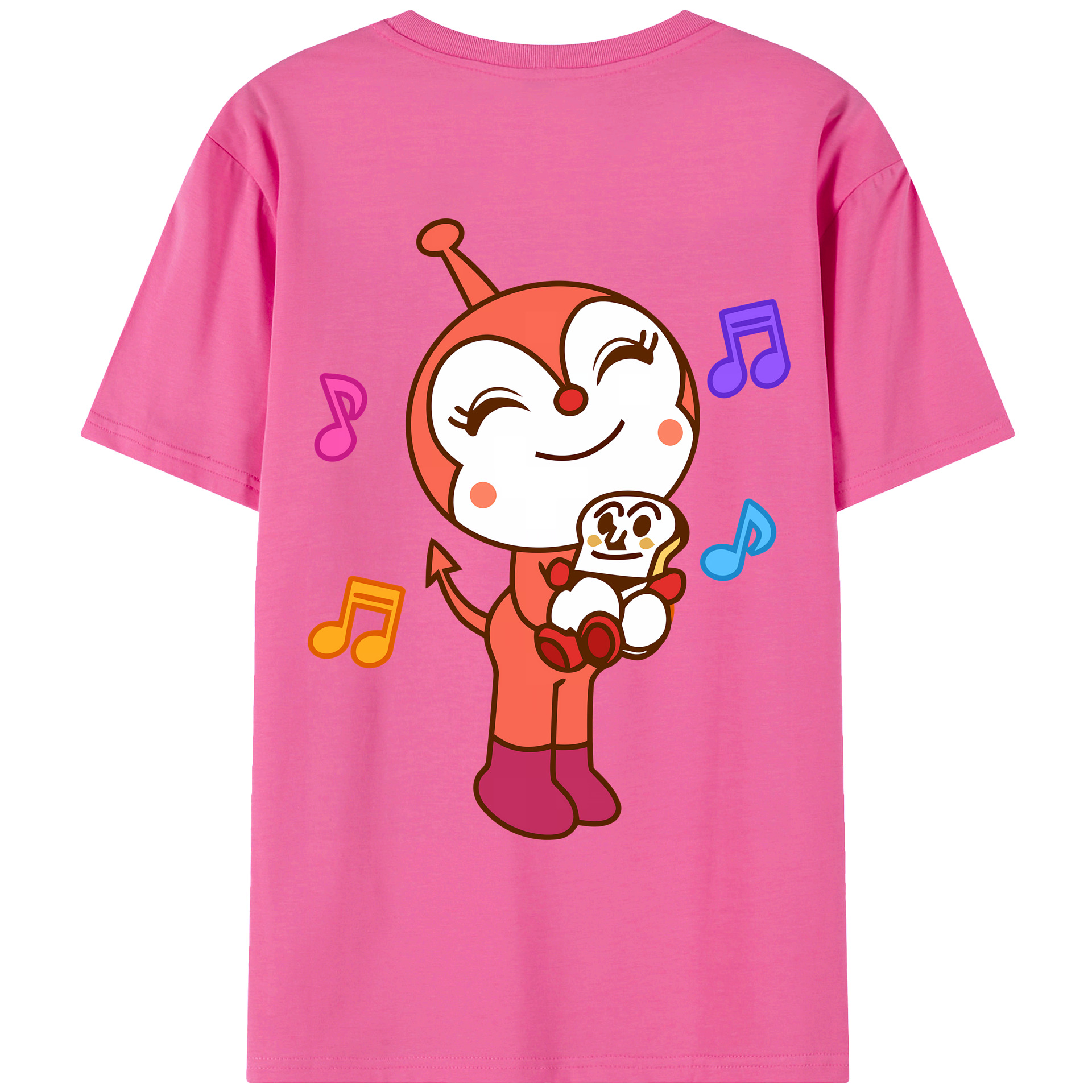 （画像用） アンパンマン Anpanman レディース半袖Tシャツ(バックプリント)